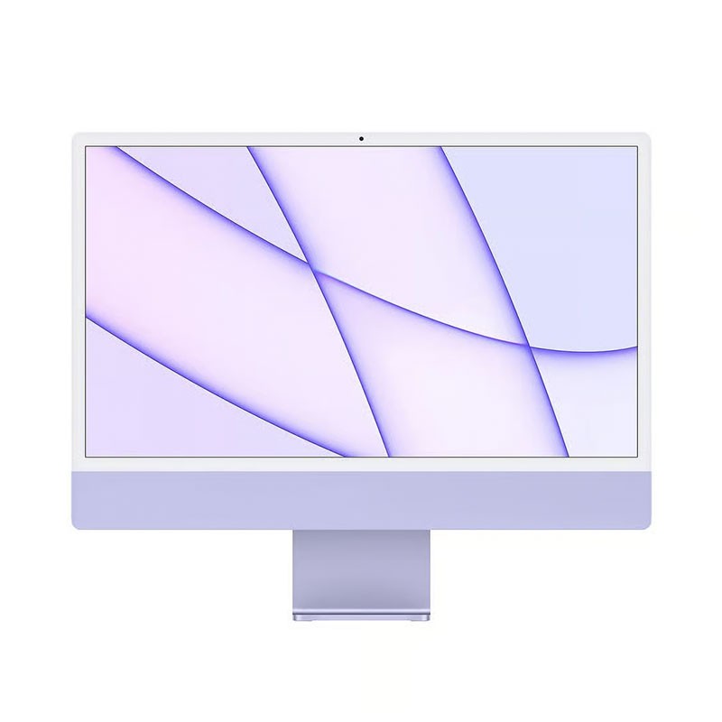 Vista 4 de Apple iMac A2438 24", M1 8 Cores, 16GB RAM, SSD 512GB, 4,5K, Púrpura, A+